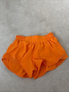 Women’s Orange Lululemon Athletic Shorts